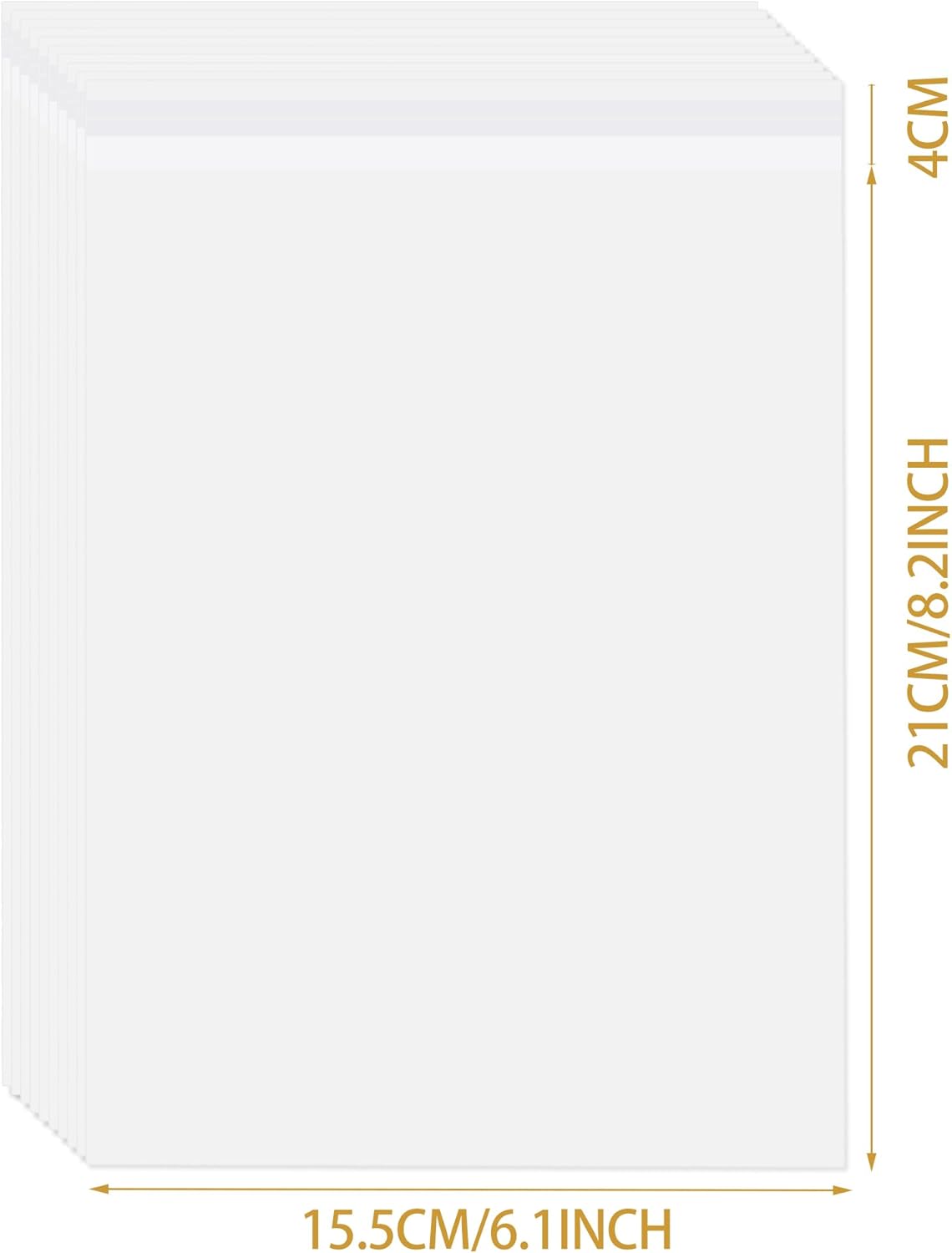 Thumbnail 1 de A5 Clear Self-Adhesive Bags 100 Pack 📦