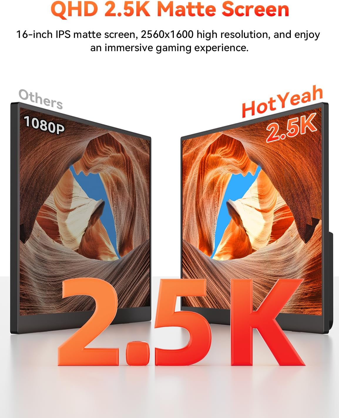 Detalle de HotYeah 16-inch portable gaming monitor