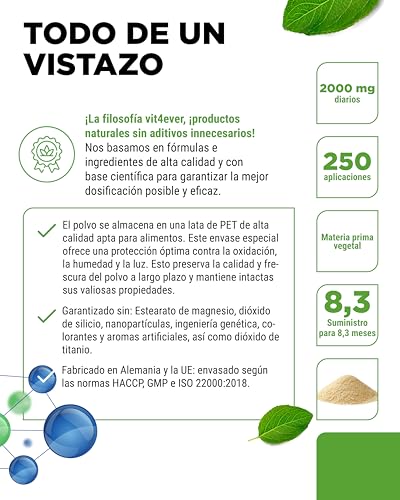 Thumbnail 3 de Vit4ever L-Lisina en polvo 500g | Vegan, Alta Solubilidad
