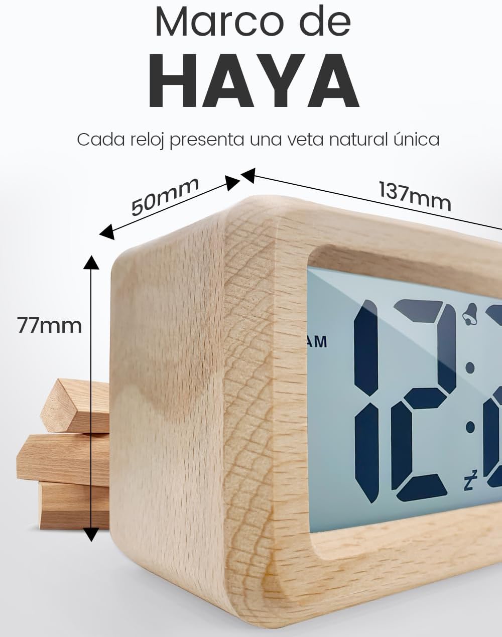Detalle 2 de aboveClock Reloj Despertador Digital