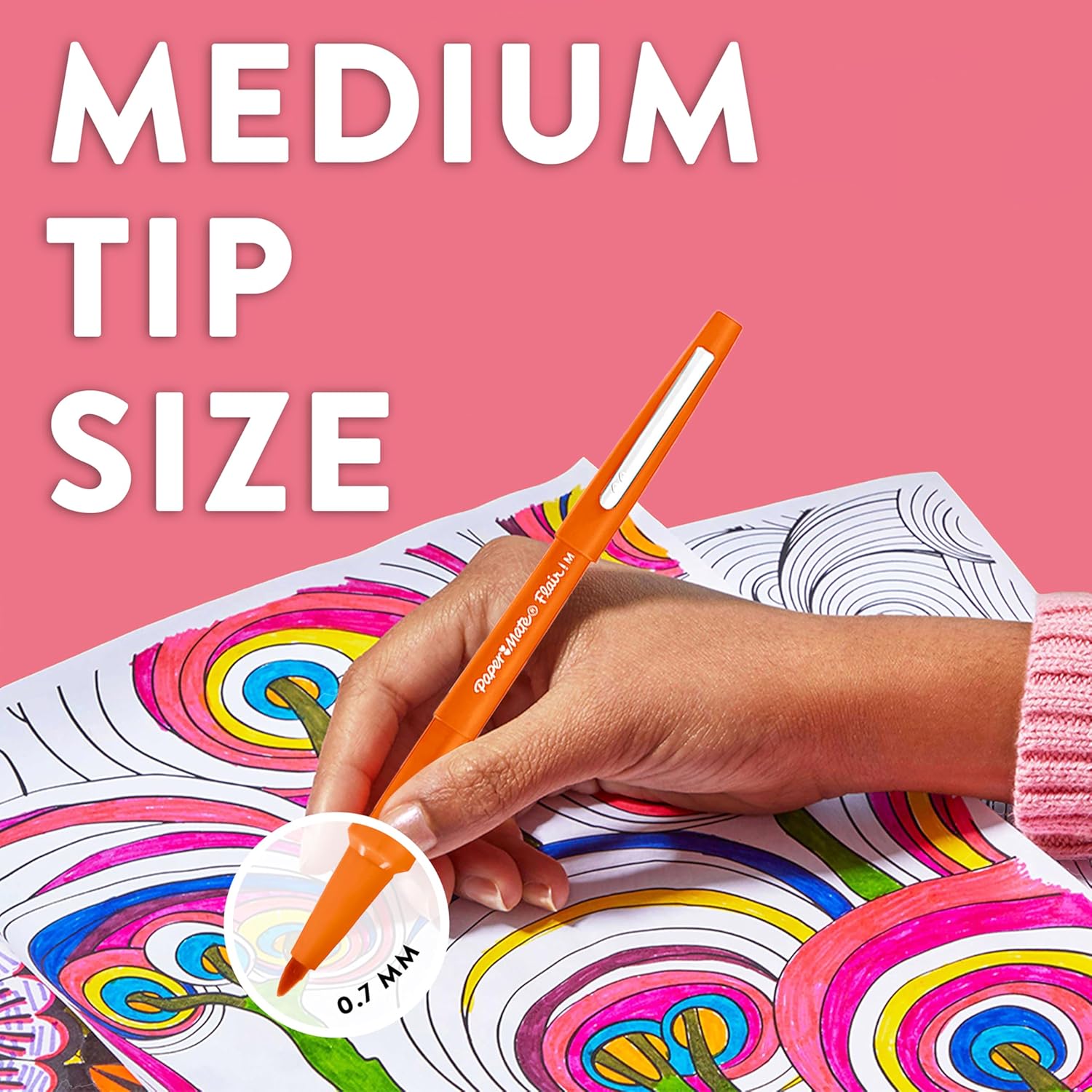 Thumbnail 6 de Paper Mate Flair stylos feutres 0,7 mm bleu marine 📏