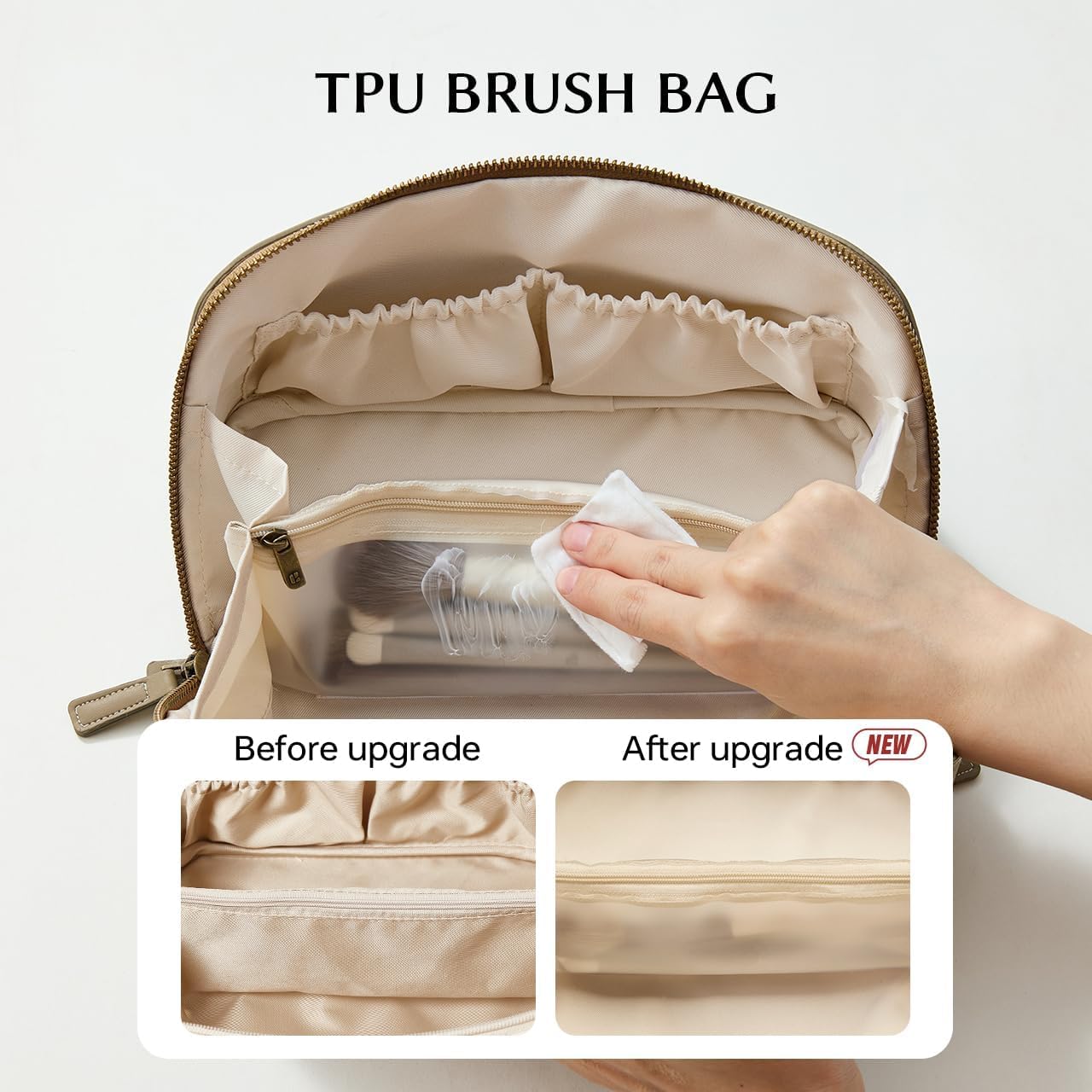 Thumbnail 2 de EACHY Travel Makeup Bag, Large Capacity Cosmetic Bag for Women