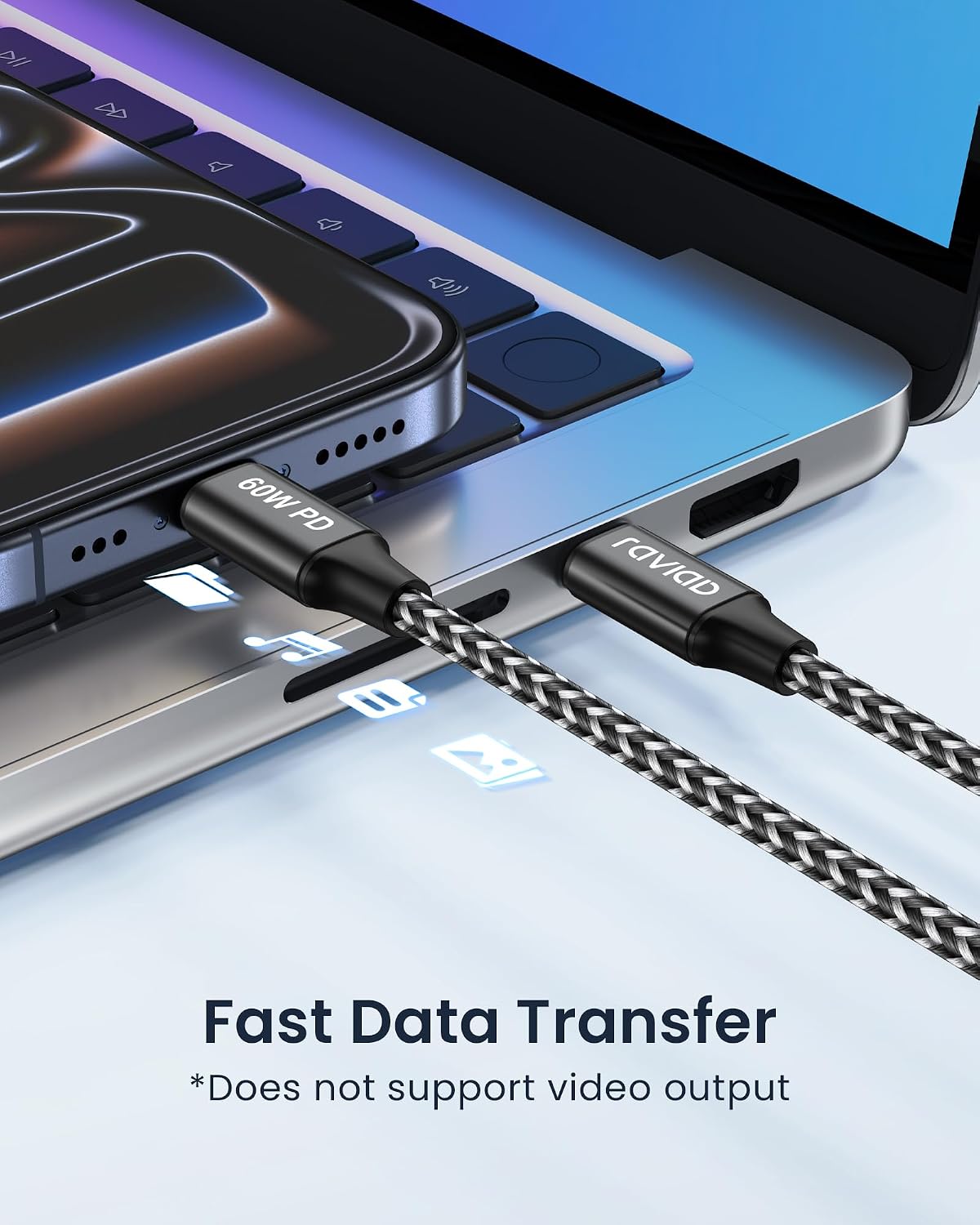 Thumbnail 4 de RAVIAD USB C to USB C Cable 30cm