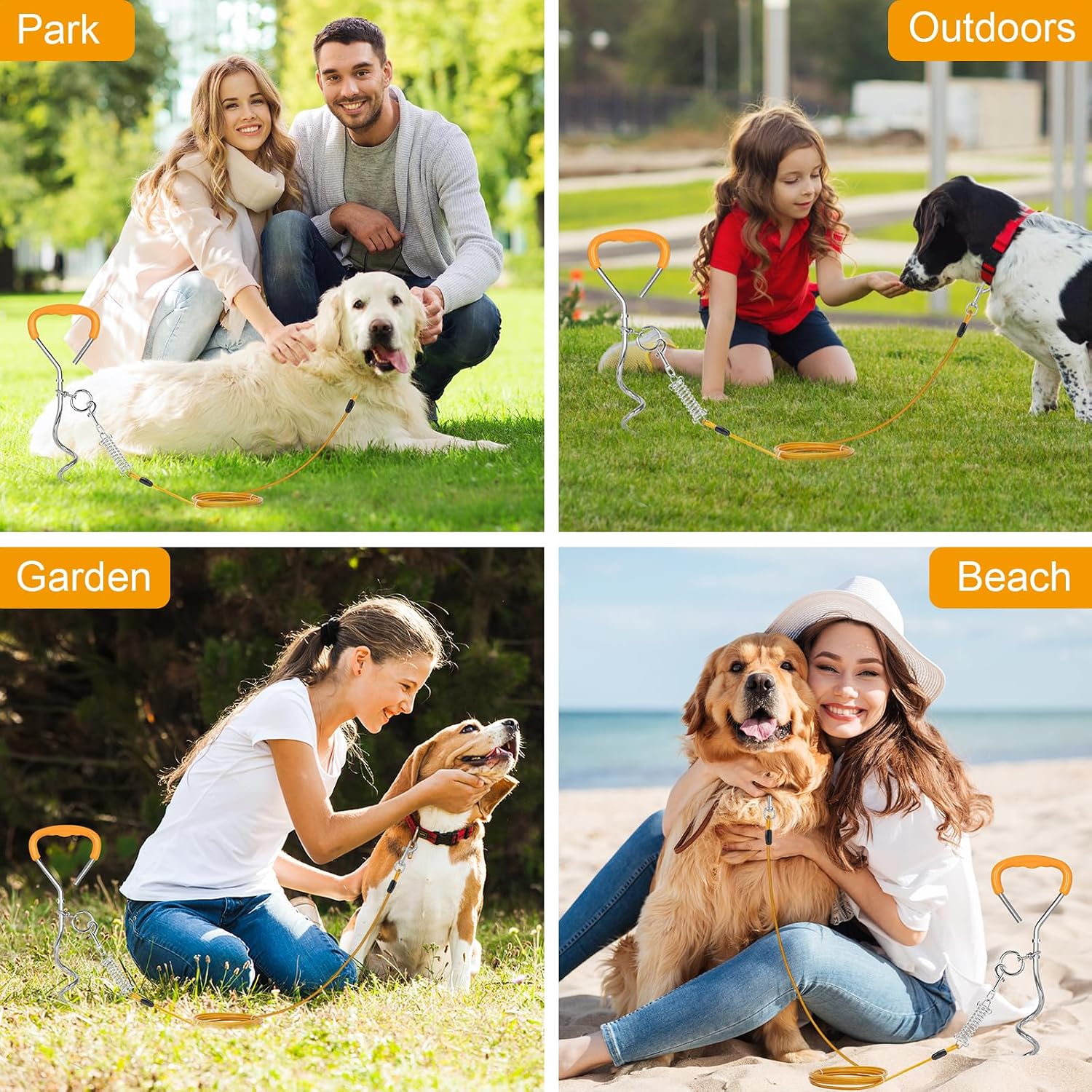 Thumbnail 6 de YunJoyous Dog Tie Out Stake 42 cm