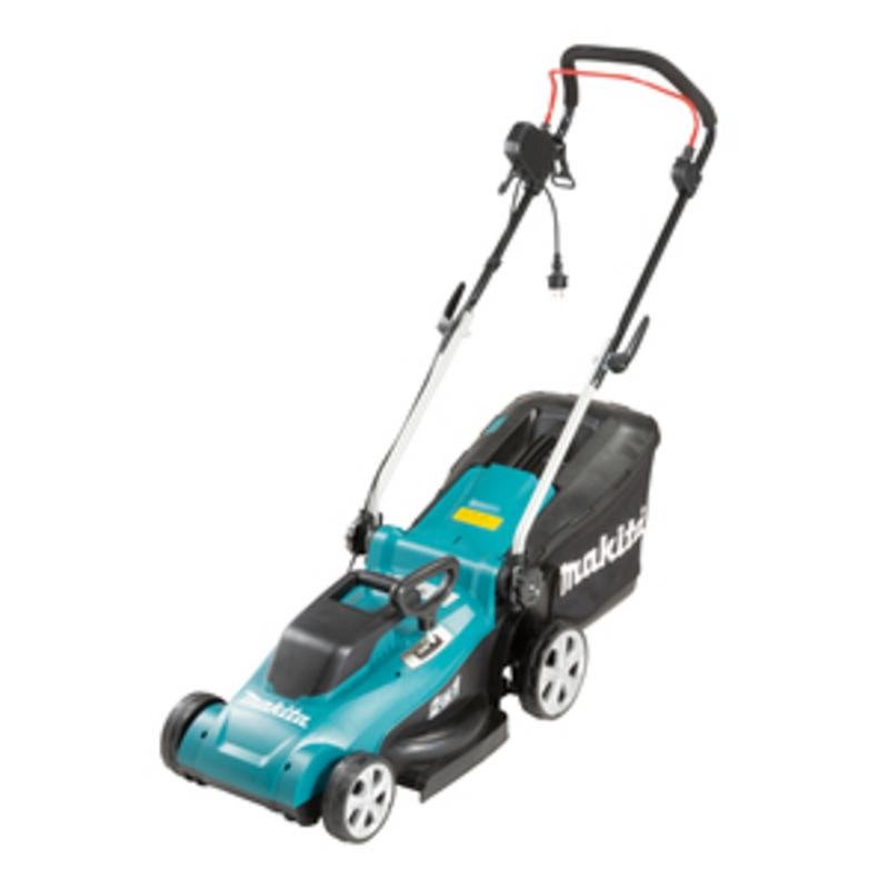 Detalle de Makita ELM3720: Cortadora de césped de 37 cm, 1400 W y colector de 40 L
