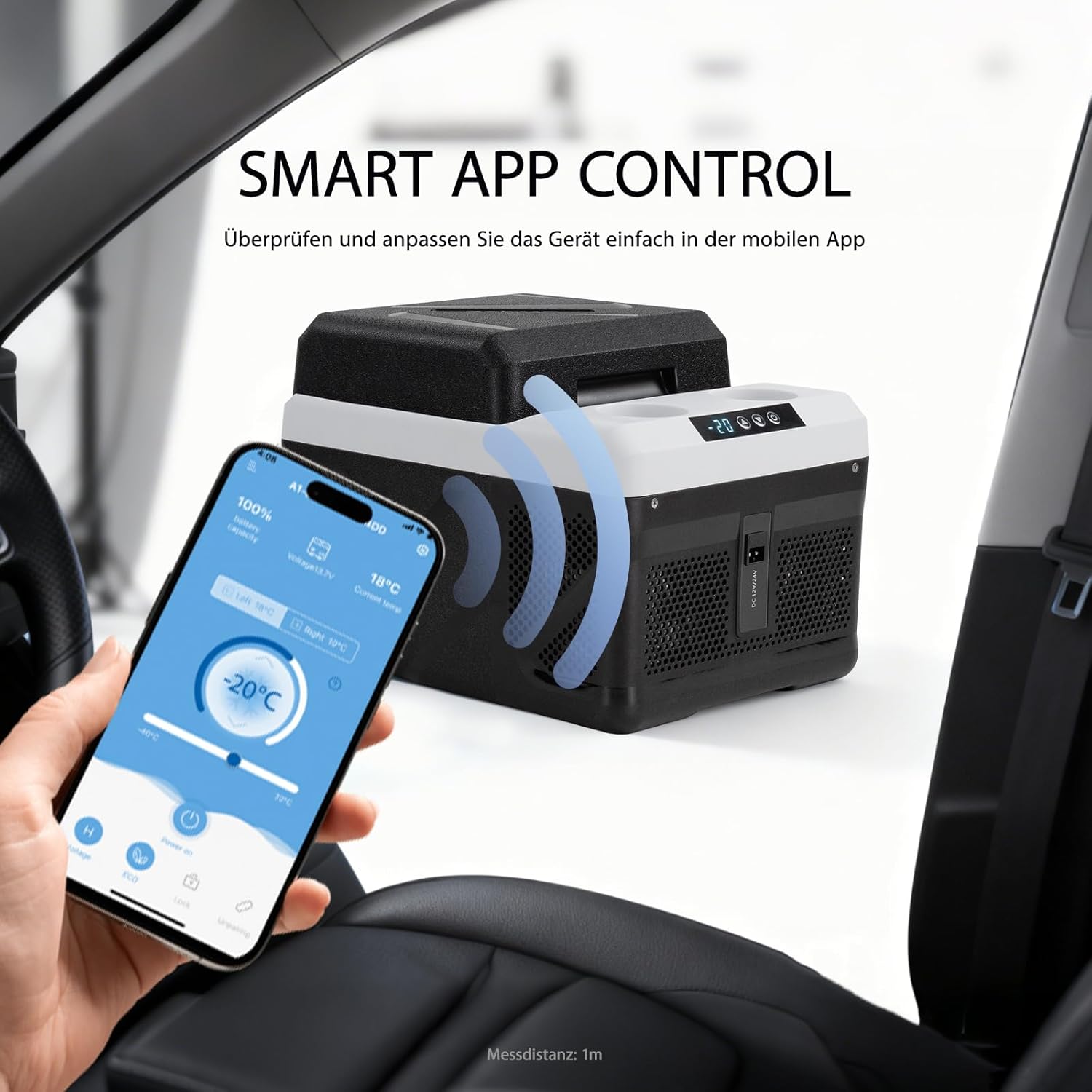 Detalle de zcamp KM12 12L Kompressor Kühlbox – kompakte Kühlung für Auto, Lkw und Boot