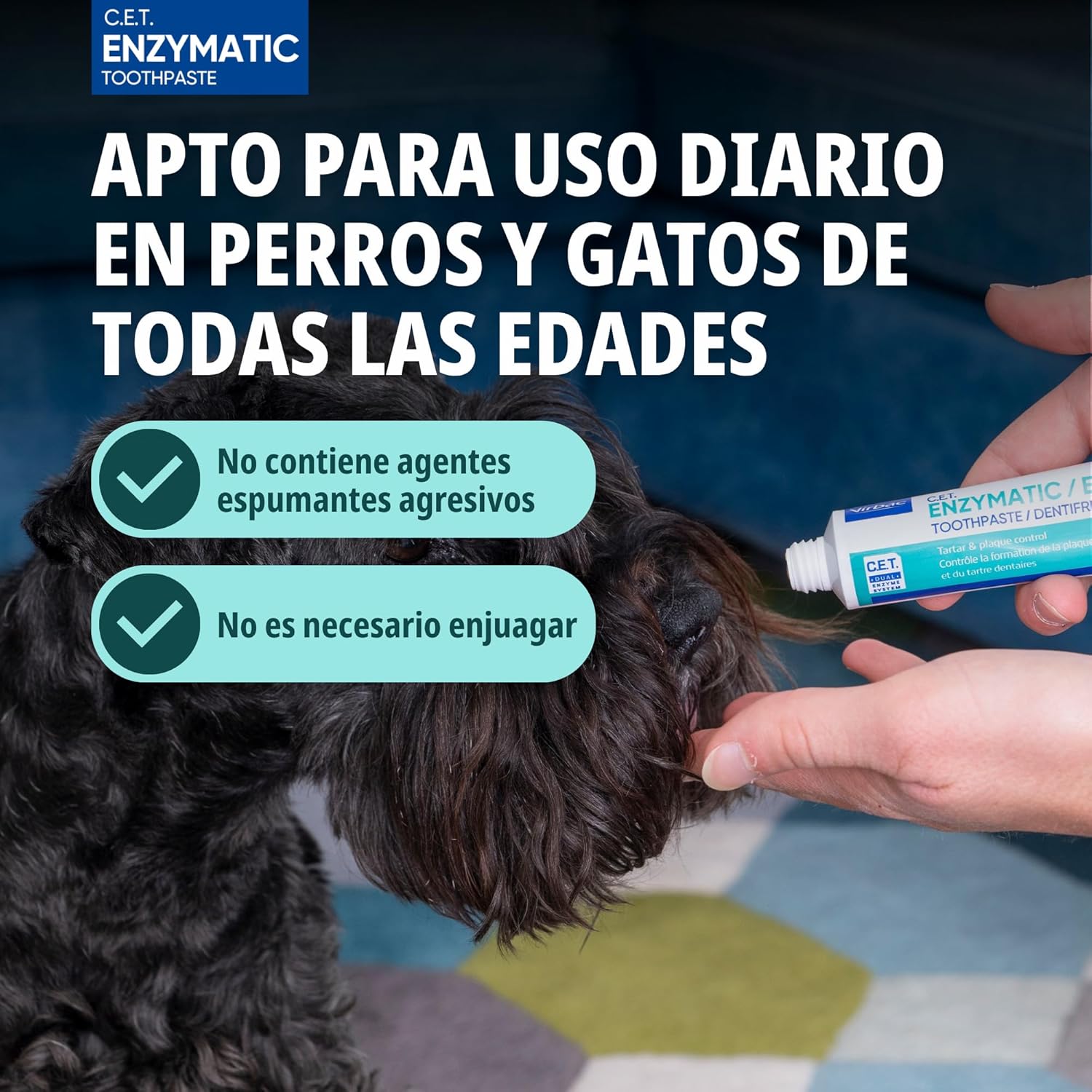 Detalle 2 de Virbac C.E.T dentífrico enzimático 70 gr