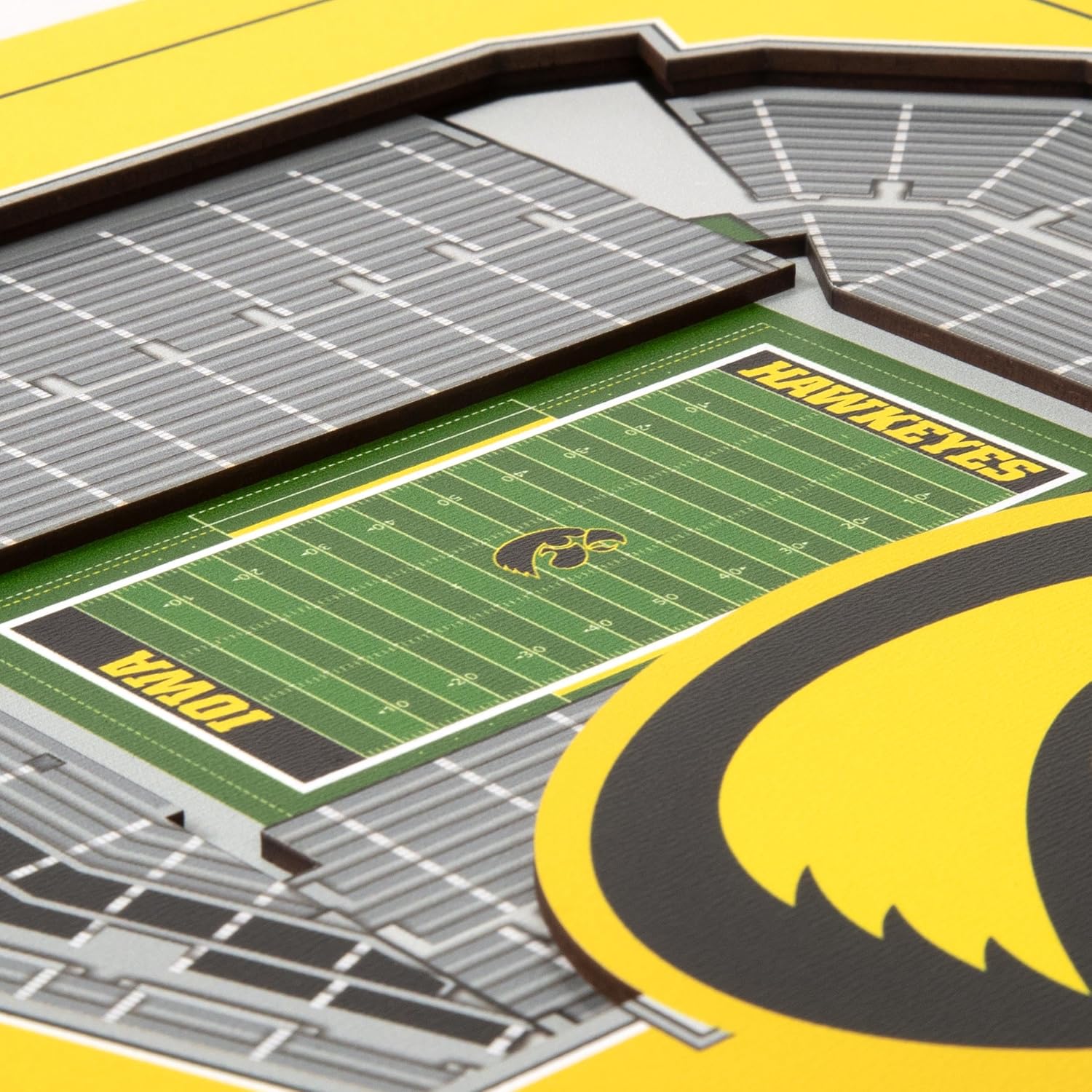 Thumbnail 3 de YouTheFan Officially-Licensed NCAA Stadium Series 3D Wall Art (Multi-Layer Team Stadium Replica)