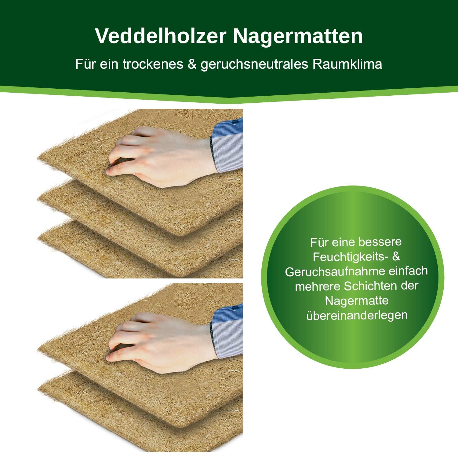 Detalle 2 de Veddelholzer Hanfmatten 100 x 50 cm