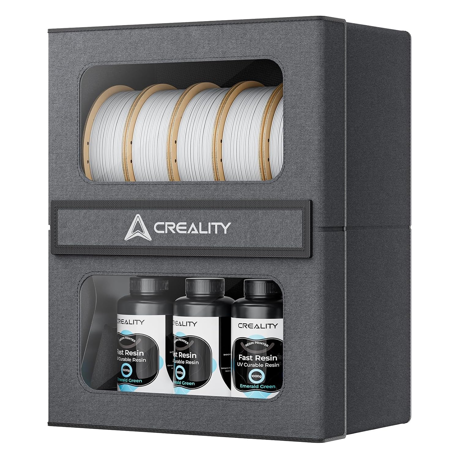 Detalle de Creality Filament-Storage-Box – pojemnik na filament, 10 rolek, zamknięcie magnetyczne