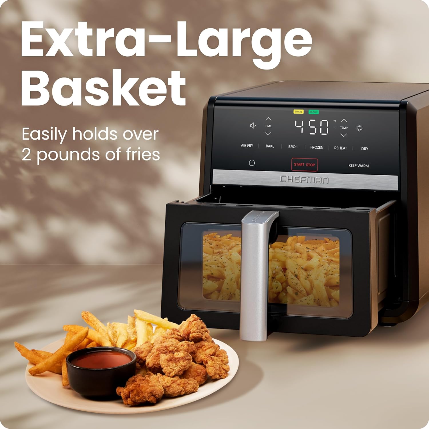 Detalle 2 de Chefman TurboFry 9 Qt Air Fryer
