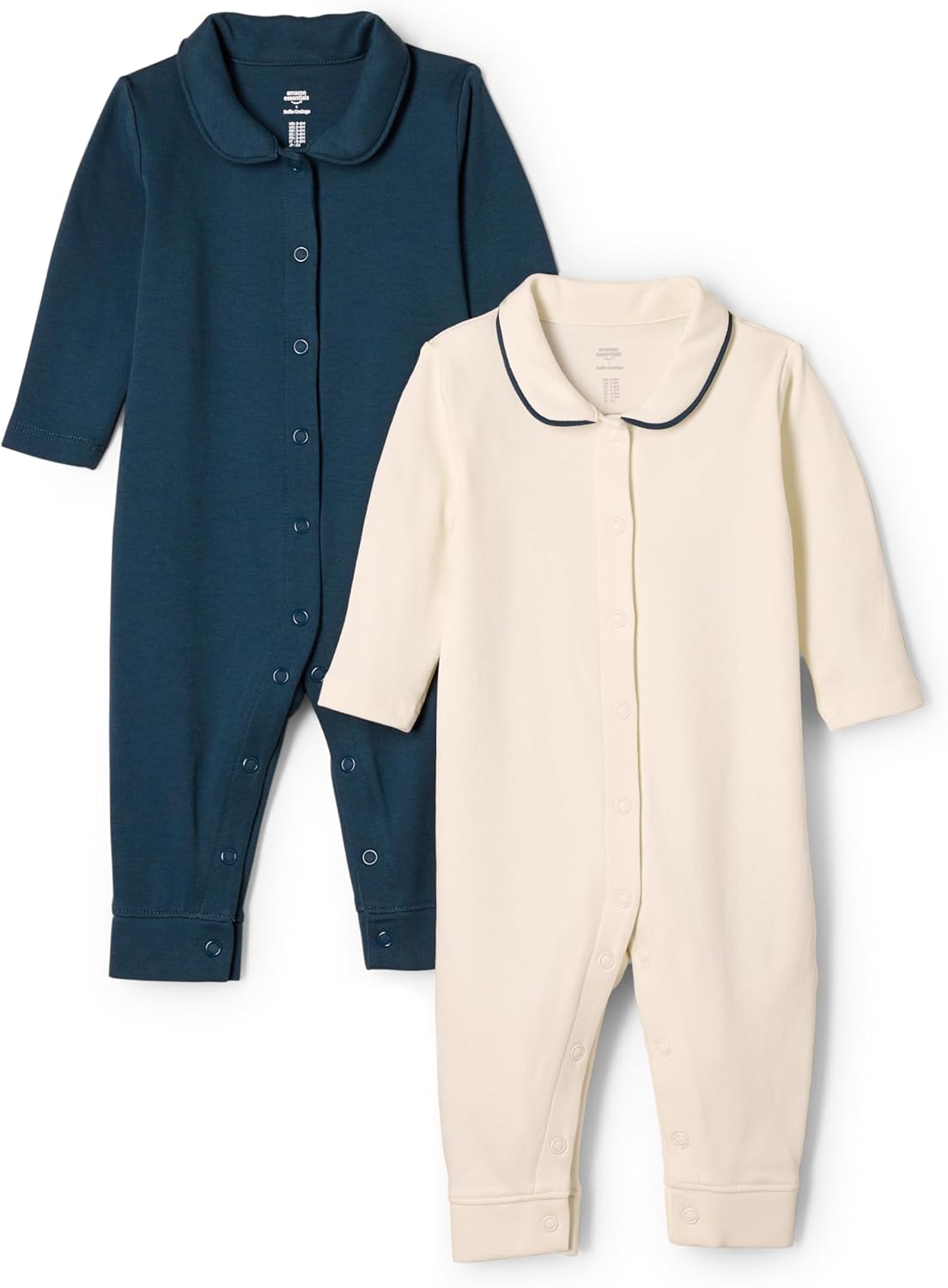 Detalle de Amazon Essentials x Sofia Grainge Footless Baby Pajamas, Pack of 2