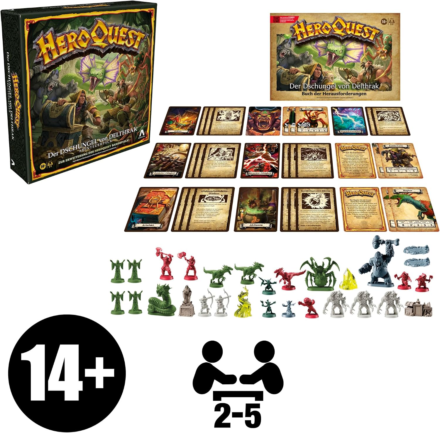 Detalle 2 de HeroQuest Der Dschungel von Delthrak Abenteuerpack