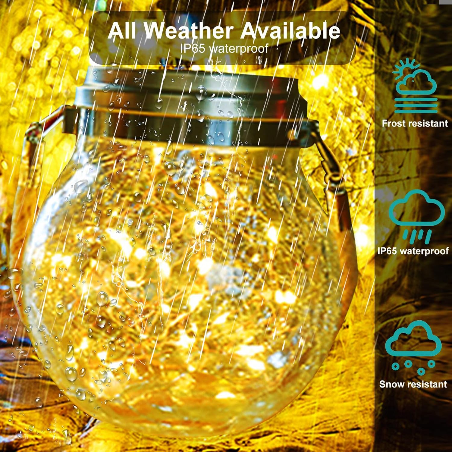 Thumbnail 2 de Hanging Solar Lantern Lights IP65