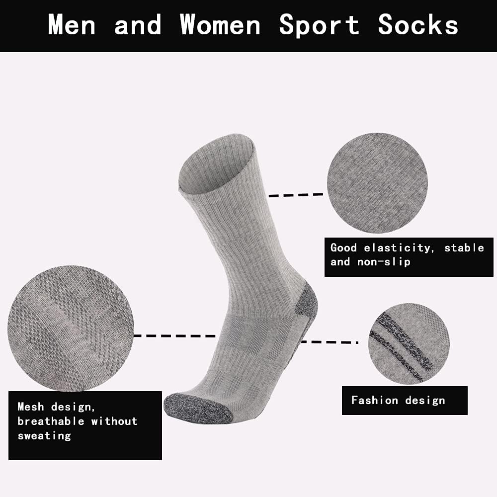 Detalle 2 de 6 Pairs Men's Cotton Crew Socks