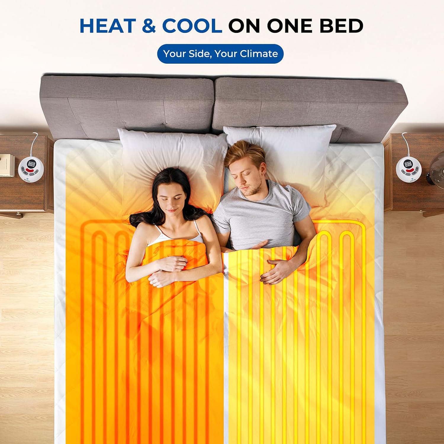 Thumbnail 4 de VALUXE King Heated Mattress Pad, Quilted, 12 Heat Settings