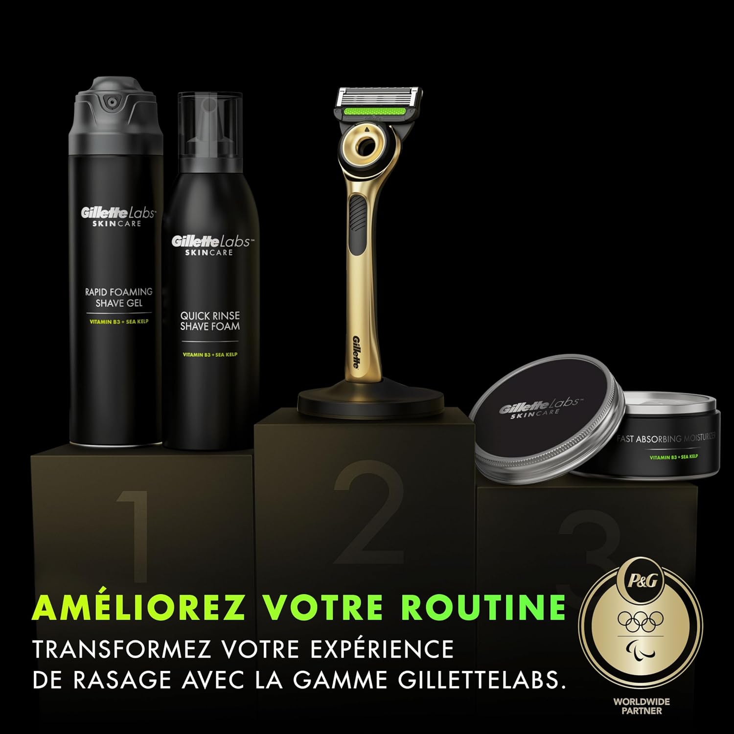 Thumbnail 6 de Gillette Labs Rasoir avec barre exfoliante, 5 lames ⚙
