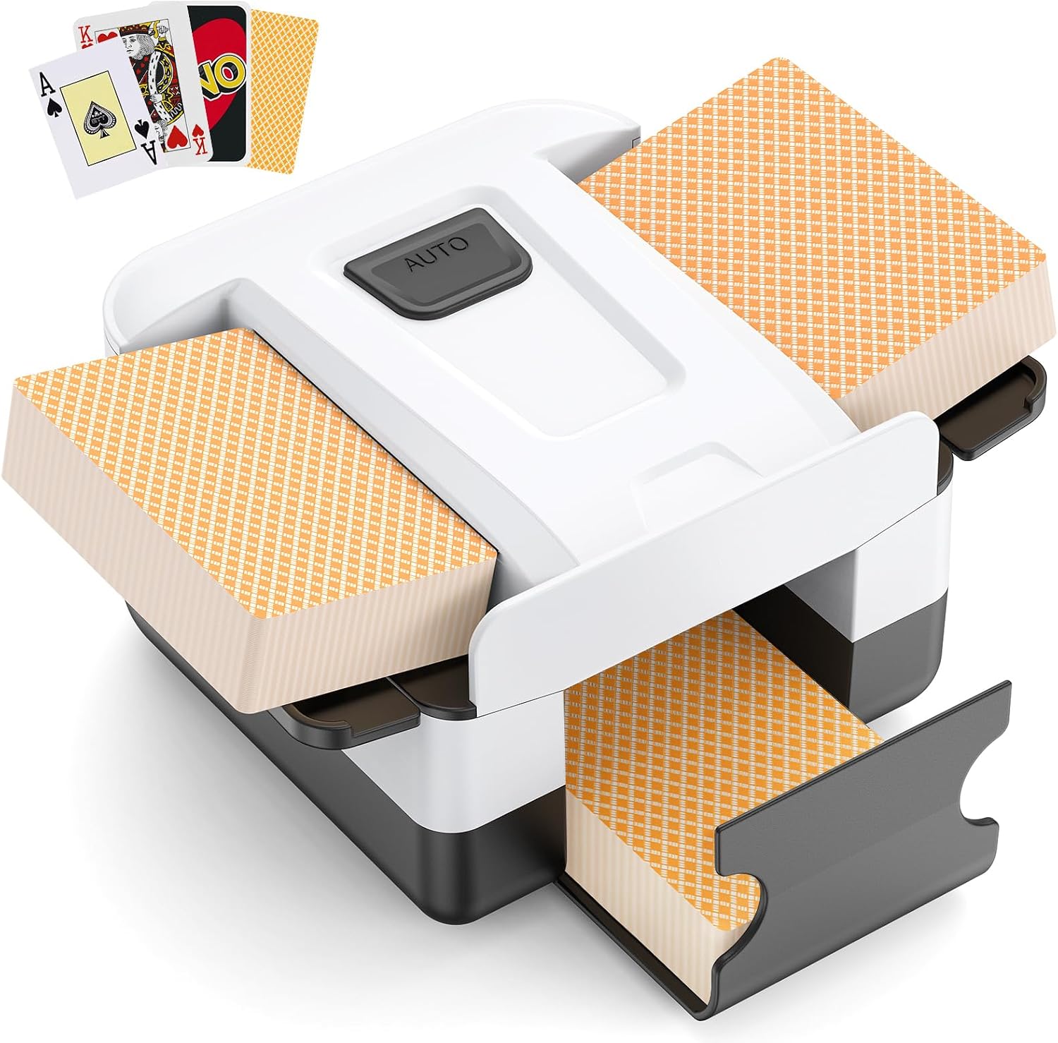 Detalle de AOOELLO Automatic Card Shuffler 1-2 Decks 🎴