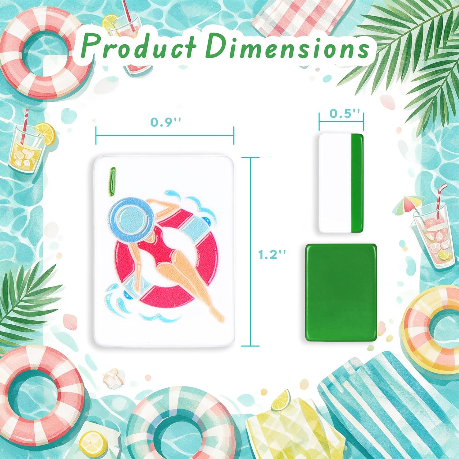 Detalle de Majolicia American Mahjong Tile Set, 160 Tiles