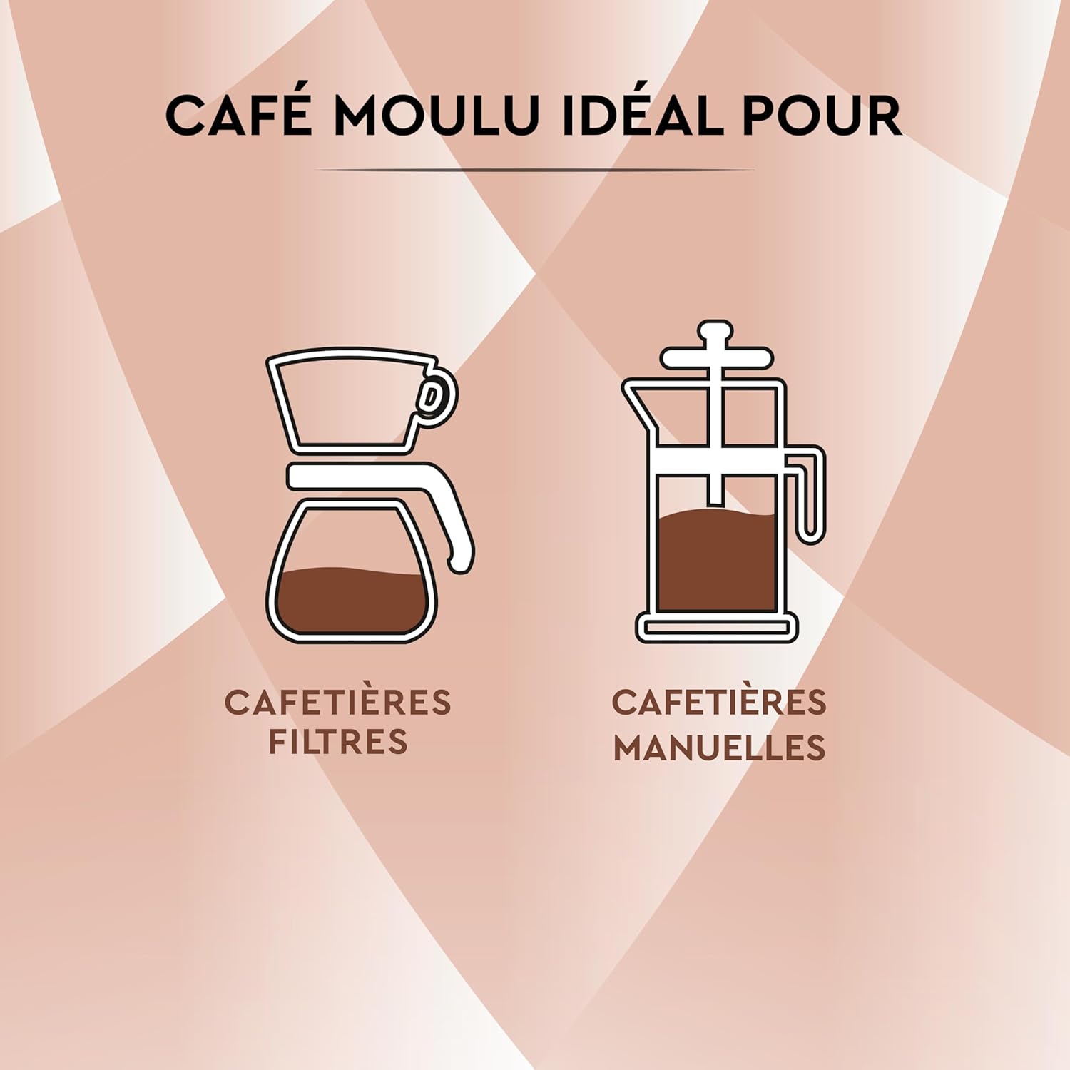 Detalle de CARTE NOIRE Douceur Intense – Café moulu 100% Arabica, Lot de 12 x 250 g, fabriqué en France