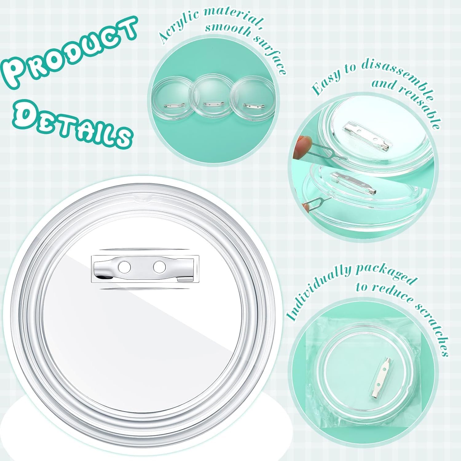 Detalle de DIY Button Maker Acryl 40 Stück