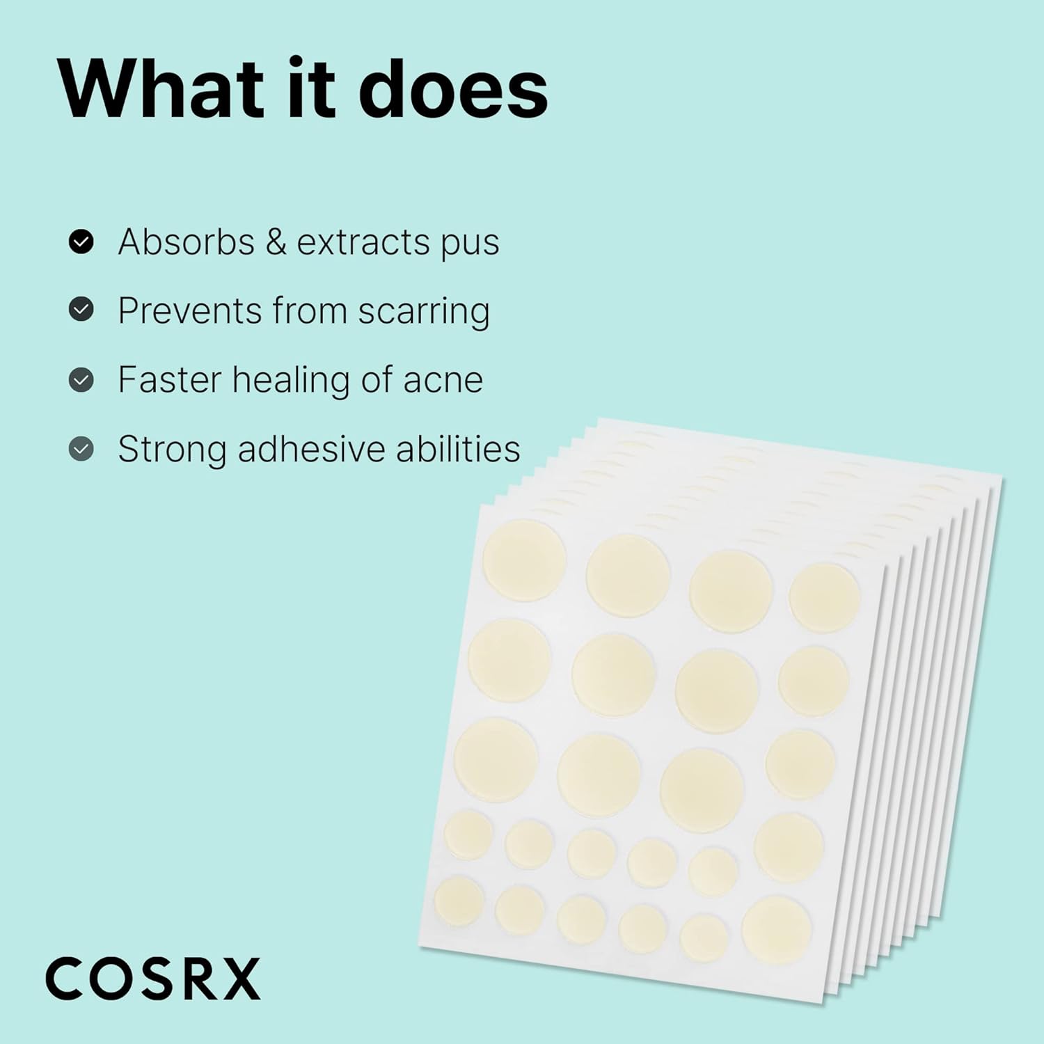 Detalle 2 de COSRX MI-2DSW-0GJF Master Patch Original Fit Hydrocolloid Patches, 3 Sizes