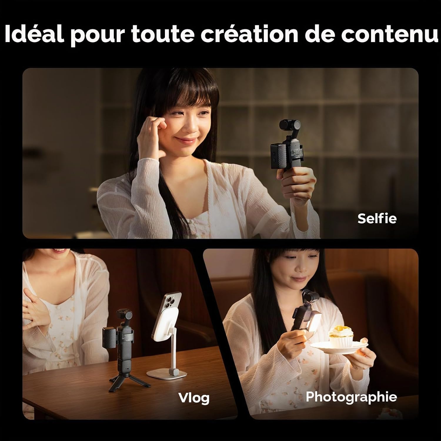Thumbnail 6 de SmallRig Éclairage vidéo LED RGBWW pour DJI Osmo Pocket 4/3 (référence 5745)