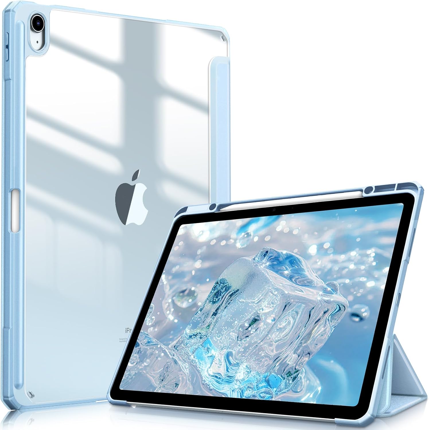 Detalle de FINTIE Hybrid Case for iPad Air 13-inch (M4 2026 / M3 2025 / M2 2024) with Pencil Holder & Auto Wake/Sleep – Sky Blue