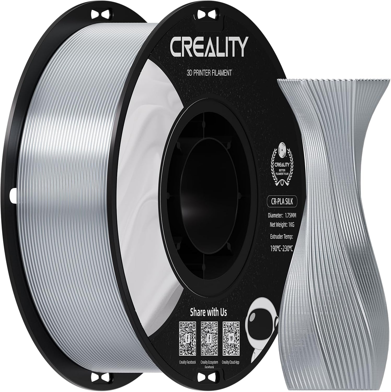 Detalle de Creality Rainbow PLA filament 1.75mm