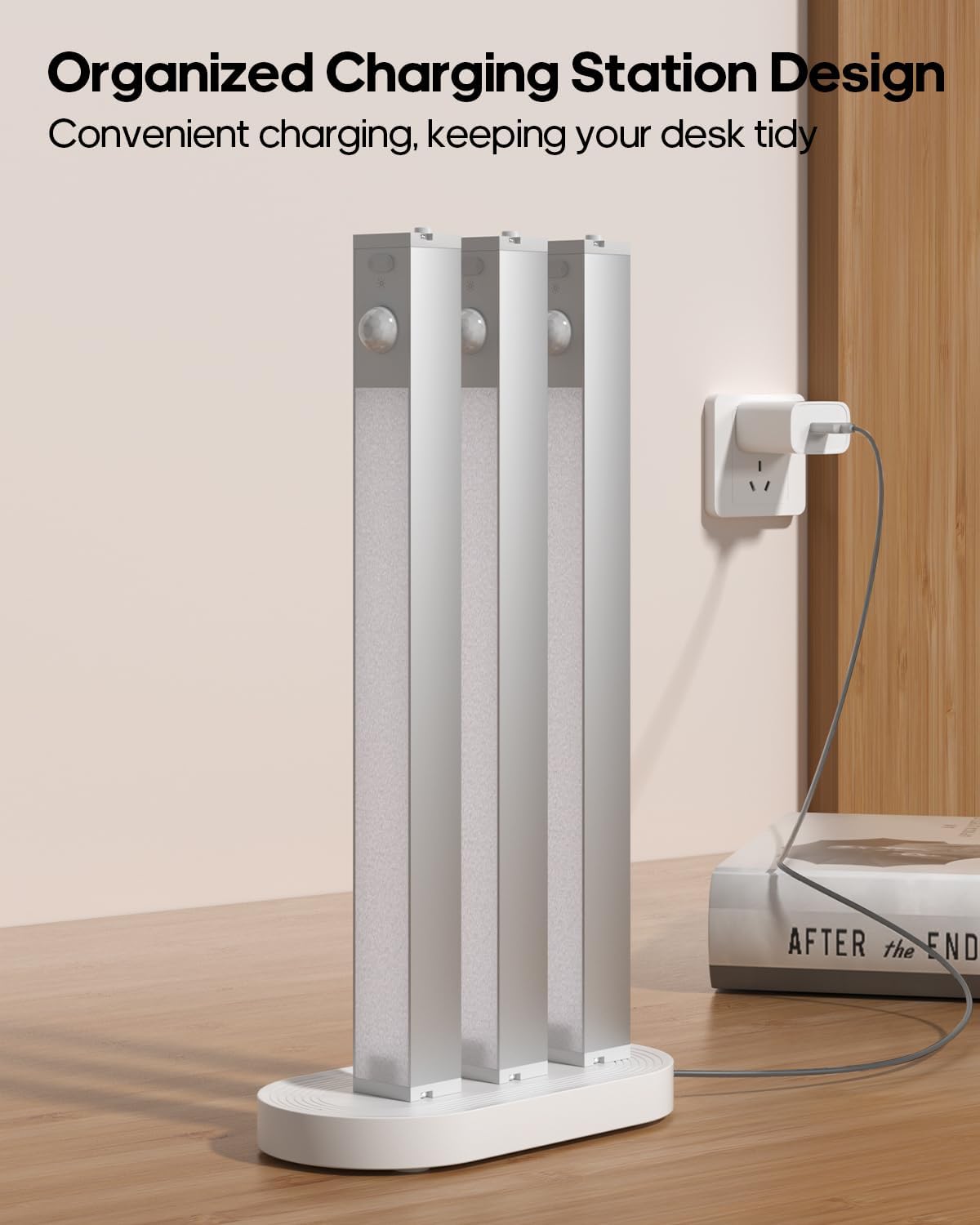 Detalle de GOODEA DJGY033 Rechargeable Under-Cabinet Lights, 6-Pack with Motion Sensor