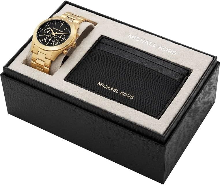 Detalle 2 de Michael Kors MK1076SET montre homme en acier inoxydable doré