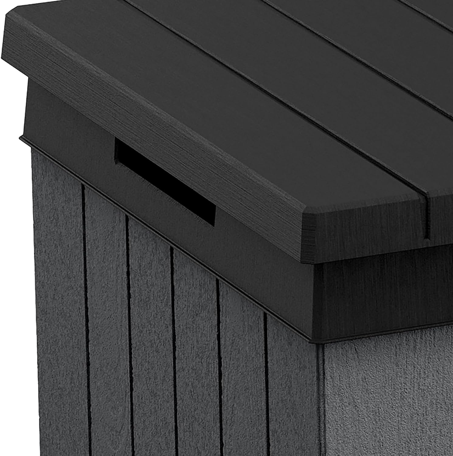 Detalle de Keter Darwin 662L Wood-Look Outdoor Storage Box (Evotech™ Composite)