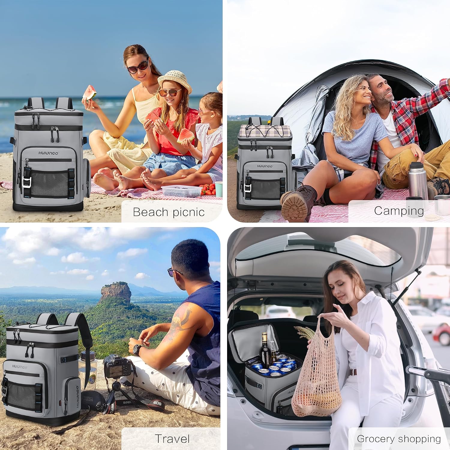 Thumbnail 6 de Hulongo Large Waterproof Insulated Cooler Backpack – leak-proof cooler bag for men & women