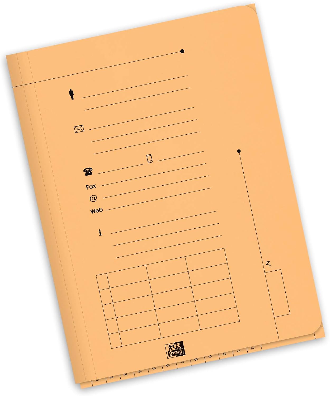 Detalle 2 de OXFORD ultimate Lot de 25 Sous chemises A4 Kraft Orange