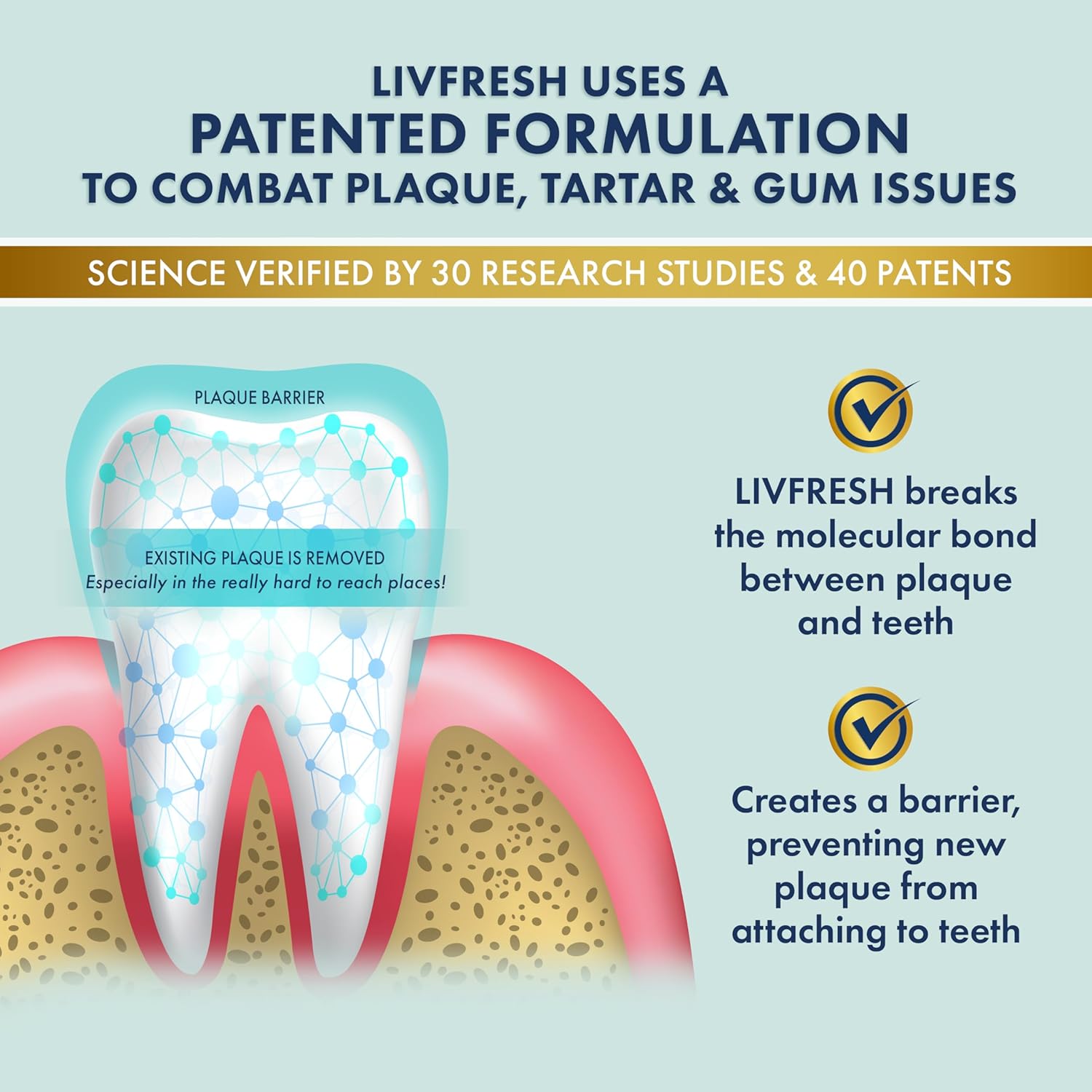Thumbnail 2 de LIVFRESH Toothpaste Gel 3-Pack — Wintergreen toothpaste 🪥