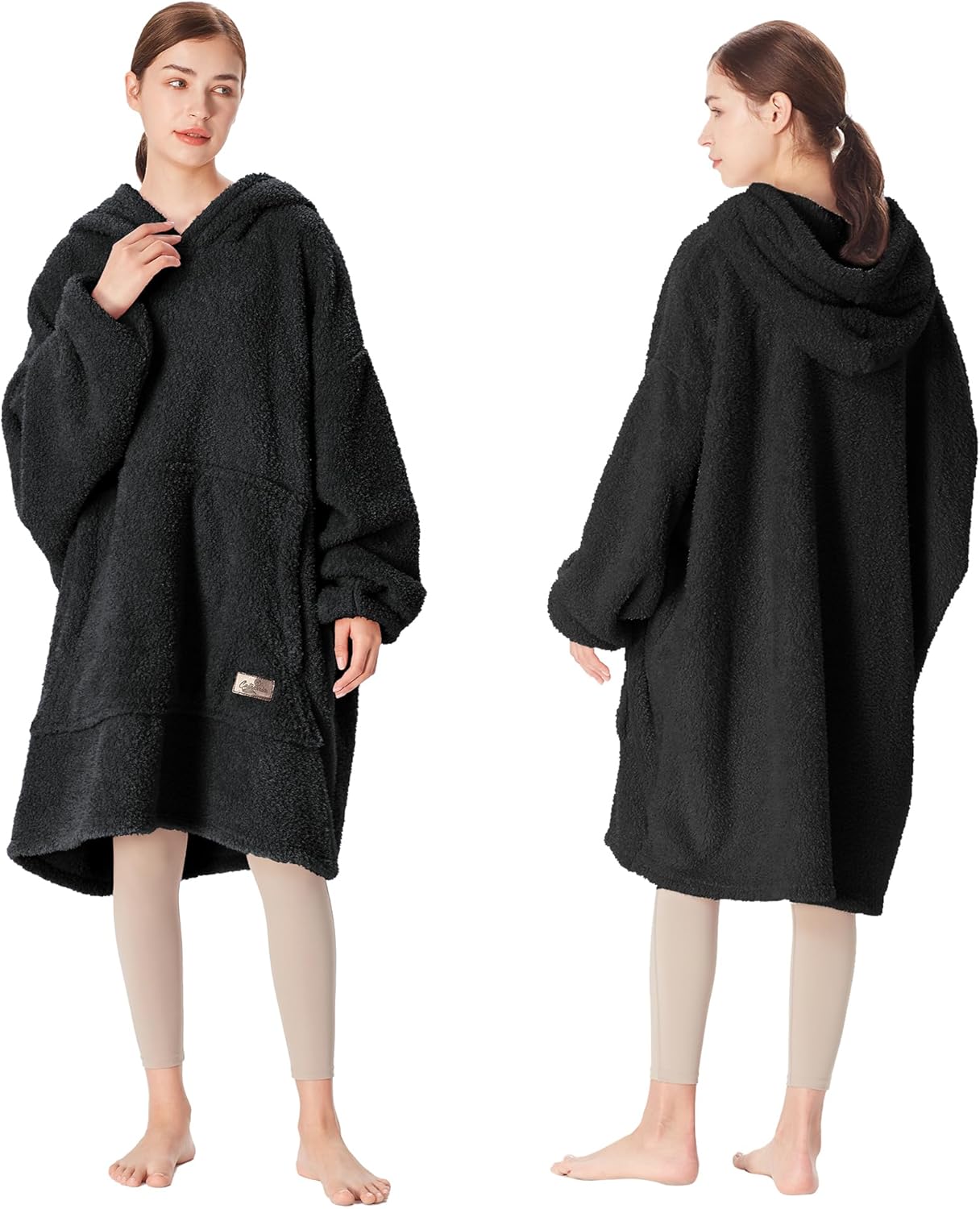 Thumbnail 4 de Catalonia Classy warme tragbare Decke mit Kapuze – oversized Sherpa Hoodie Decke
