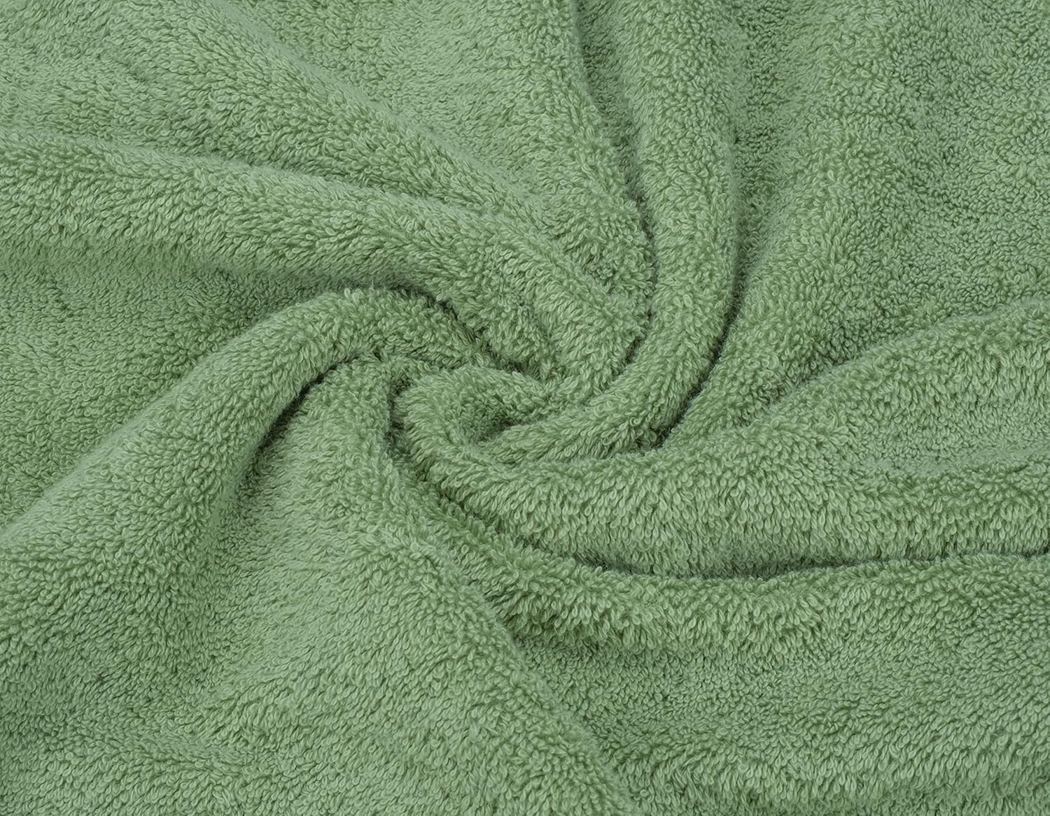 Thumbnail 4 de American Soft Linen Luxury 6-Piece Turkish Towel Set (Sage Green) — 600 GSM Cotton