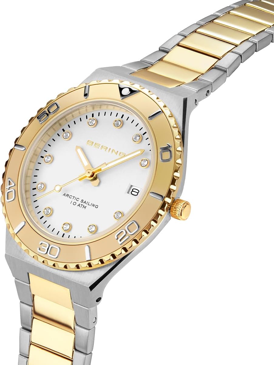 Thumbnail 1 de BERING Damen Quarz Uhr Classic Collection – 36 mm, Edelstahl mit Saphirglas