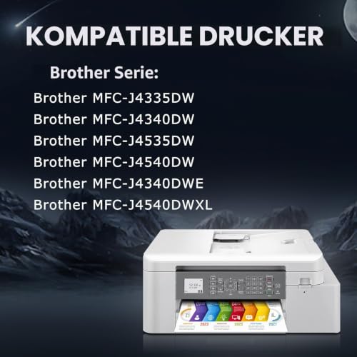 Detalle de DOUBLE D LC426 Ersatzpatronen-Set für Brother MFC-J4540DW/XL und weitere Modelle (8er Pack)