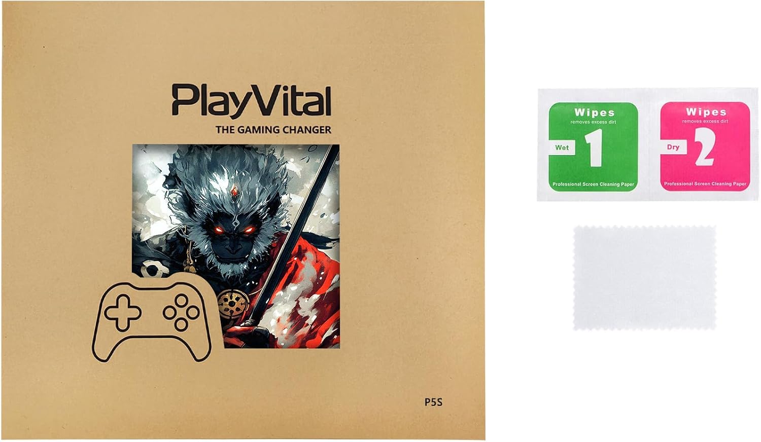 Thumbnail 5 de playvital Full Set Skin for PS5 Slim Fallen Wukong