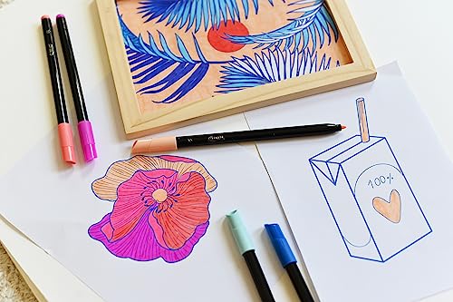 Thumbnail 6 de BIC Intensity Feutres de Coloriage Encre Lavable (Base d'Eau) – Corps Noir, Pack de 24