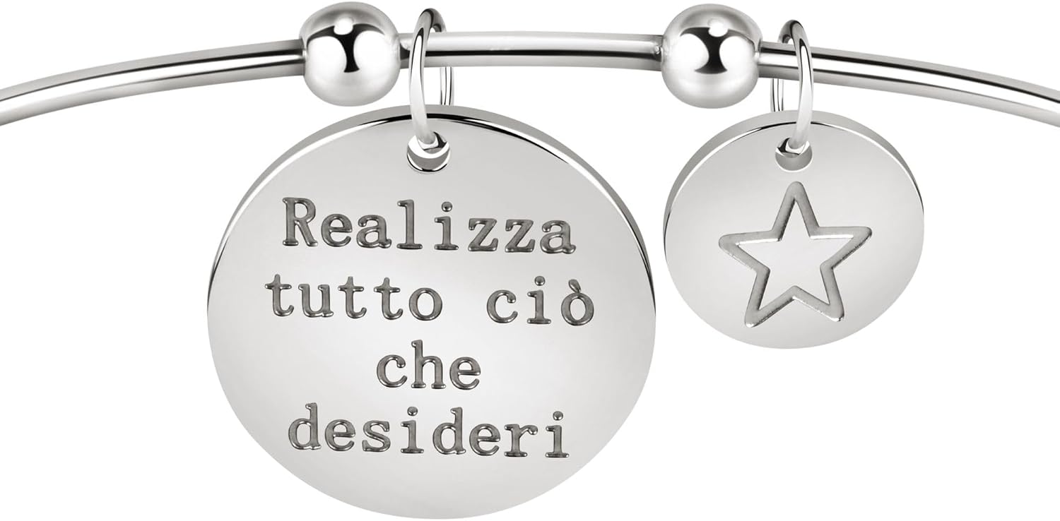 Detalle 2 de Bluespirit Bracciale Good Vibes Acciaio
