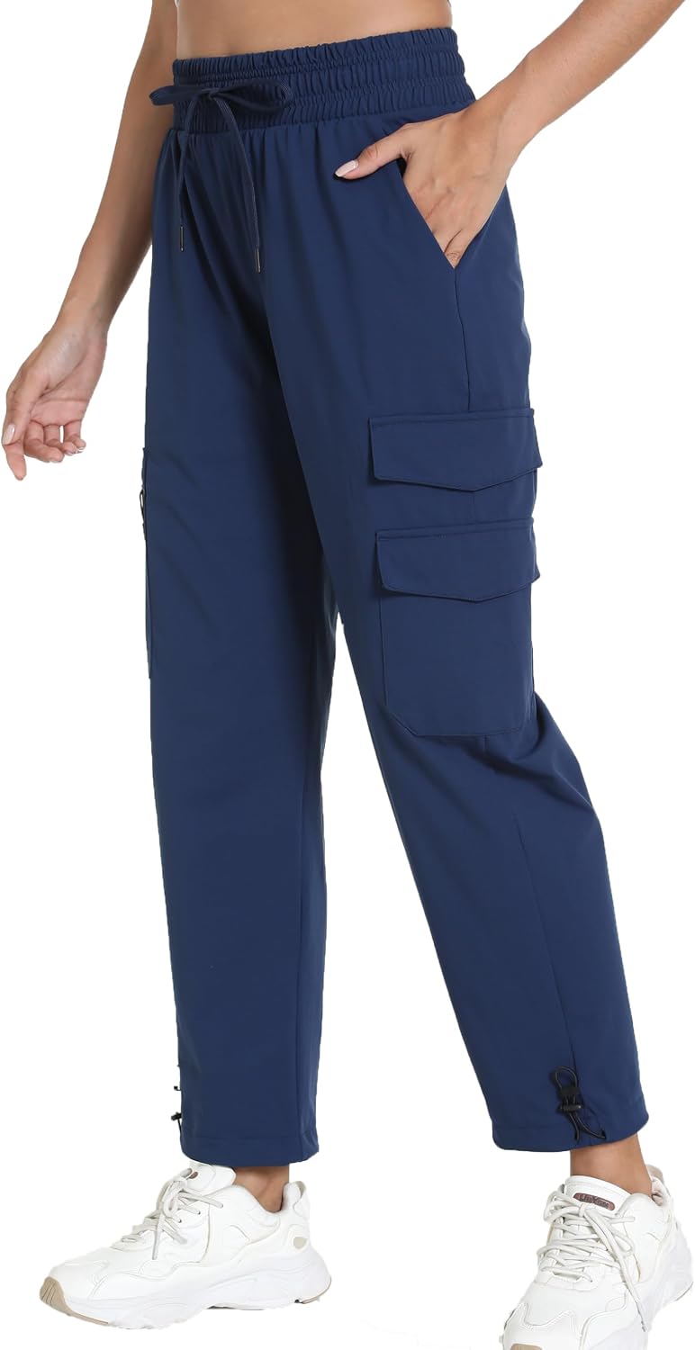 Detalle 2 de bepobotan Women's Hiking Cargo Pants, Quick-Dry, Water-Resistant, 5 Pockets