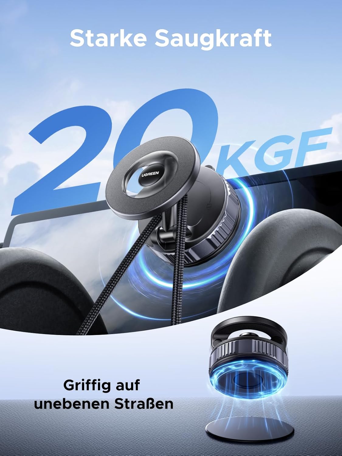 Thumbnail 2 de UGREEN Handyhalterung Auto für Magsafe, 360°