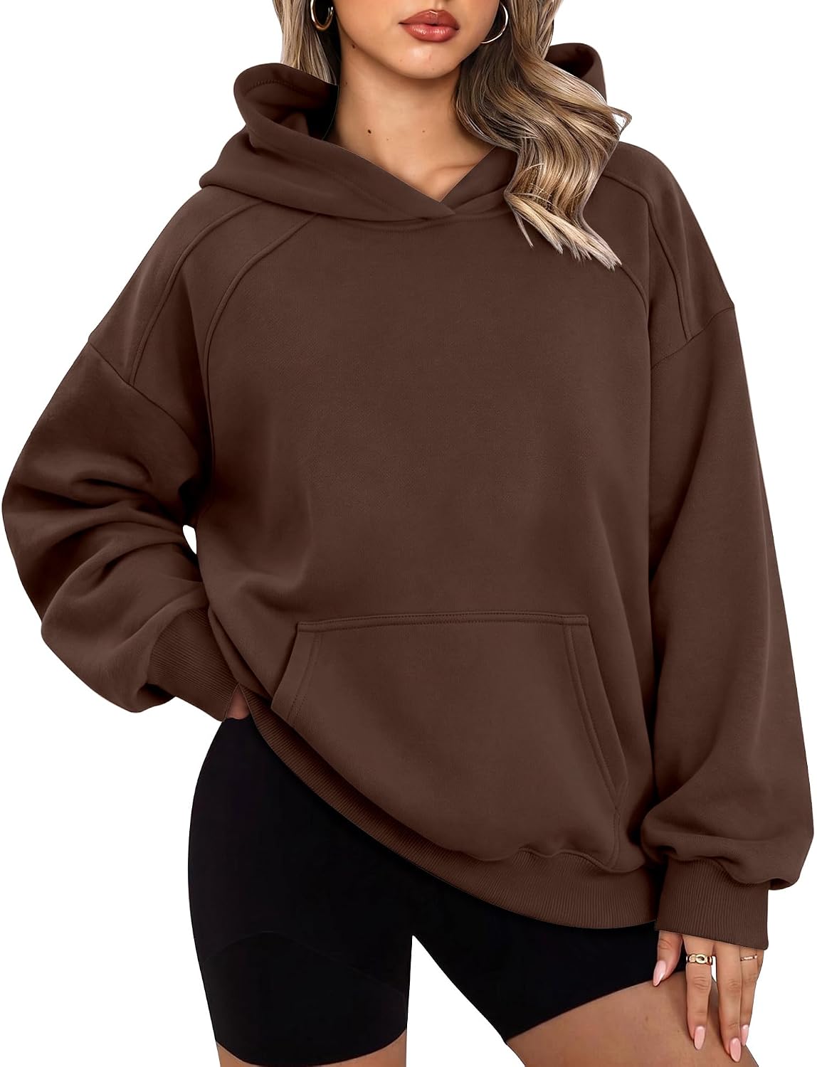 Detalle de Onlypuff Women's Oversized Hoodie, Fleece