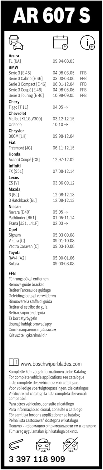 Thumbnail 2 de Bosch Aerotwin AR607S 600 mm Scheibenwischer