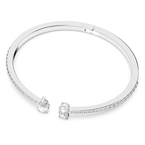 Thumbnail 1 de Swarovski Bracciale rigido Mesmera Attract, Bianco – pavé scintillante e pietra a goccia