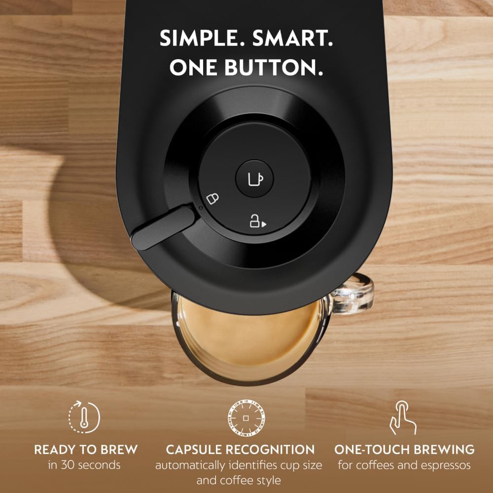 Thumbnail 1 de De'Longhi Nespresso Vertuo Pop+ Coffee & Espresso Machine (Black/Racquet Black)