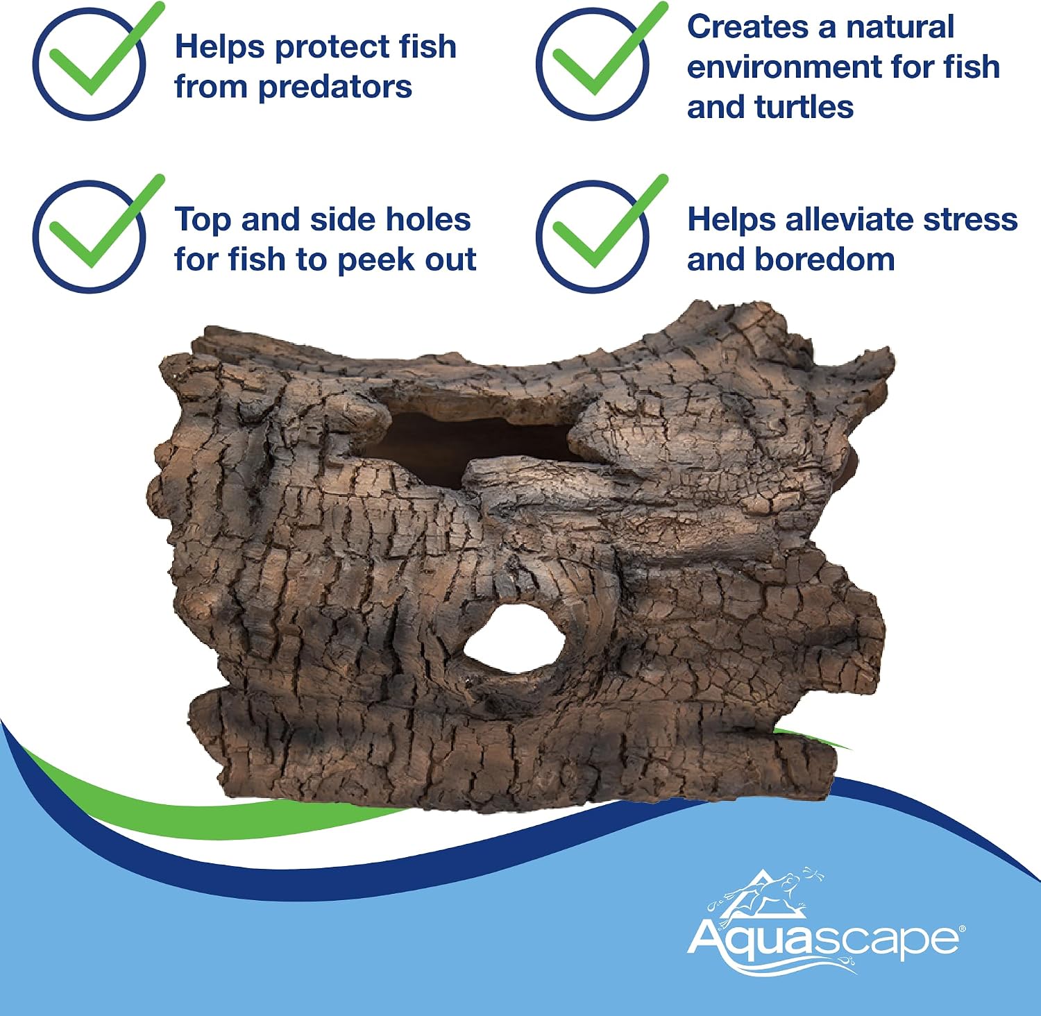 Detalle de Aquascape Caverne en Faux Bois pour Poissons 🏺