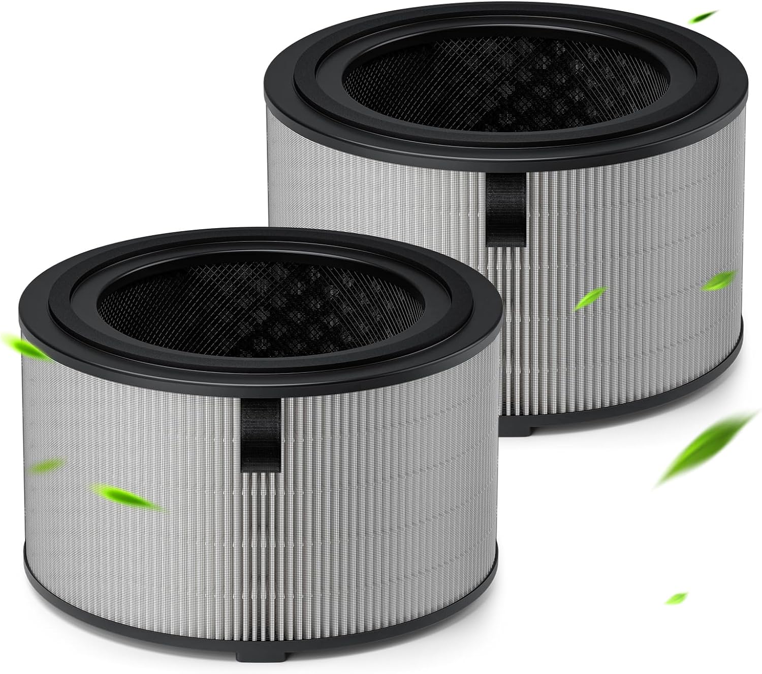 Detalle de FlyQintess FY3200-2P vervangingsfilter, 2 stuks met H13 HEPA en actieve kool